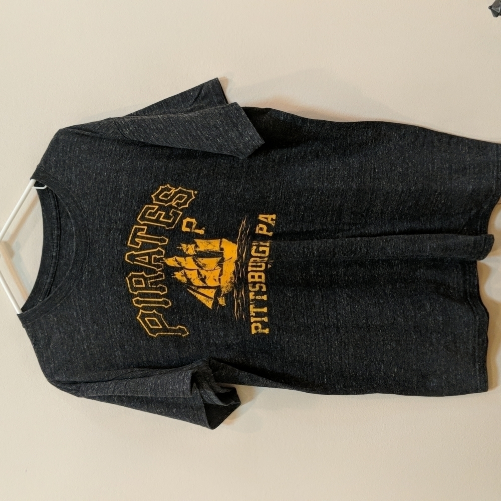 Unbranded Men's Gray Short Sleeve Graphic Tee - Pittsburgh Pirates Size XL